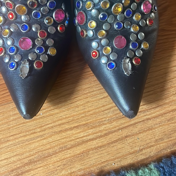 Jeffrey Campbell bejeweled booties sz 5 super comfy - Picture 7 of 9